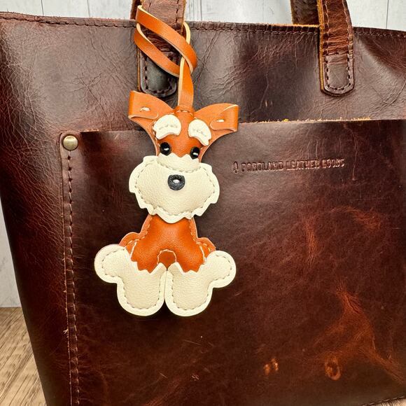 Honey Brown Dog Purse Charm Schnauzer Bag Charm Purse Dog lover Gift NEW - Picture 2 of 8
